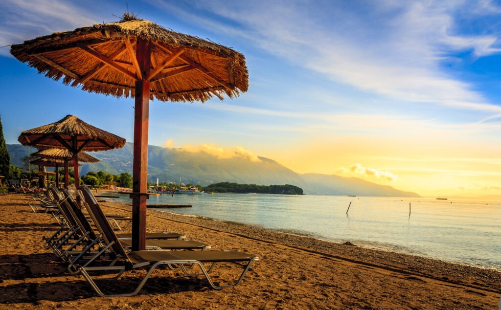 Corfu island Greece beach