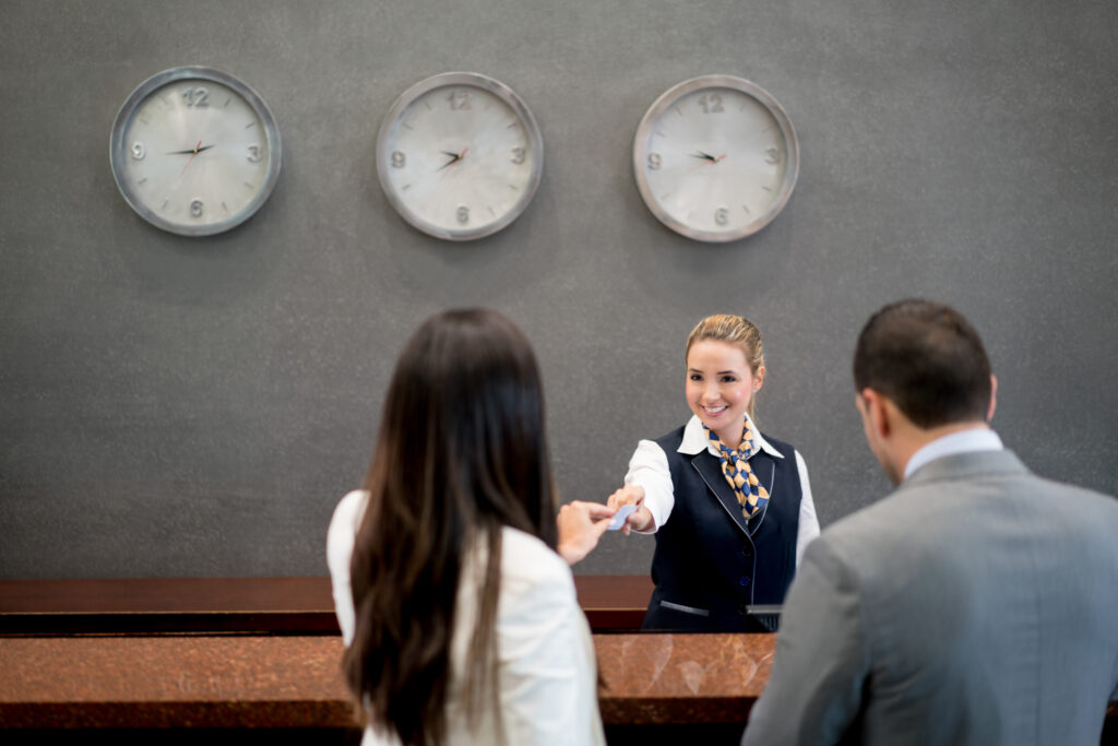 Time for check-in to the hotel